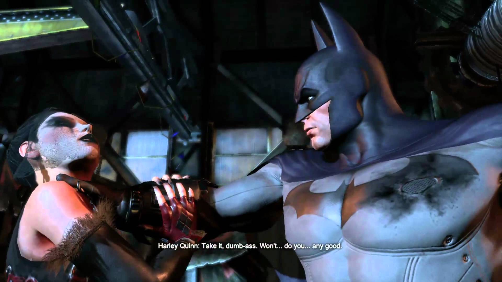 Harley game batman explodes over quinns