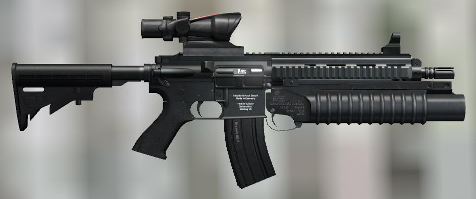 hk416 cqb acog m203