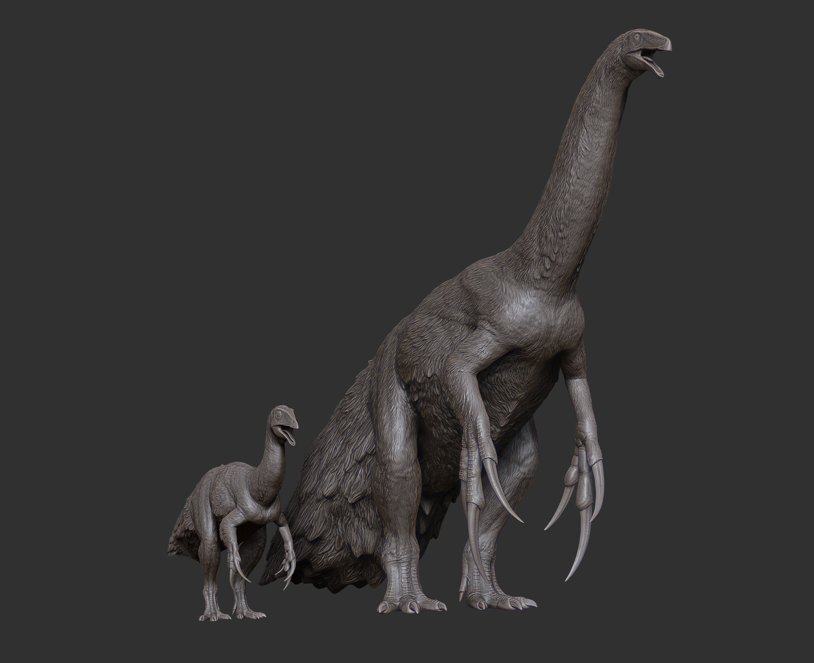 Тираннозавр и Теризинозавр