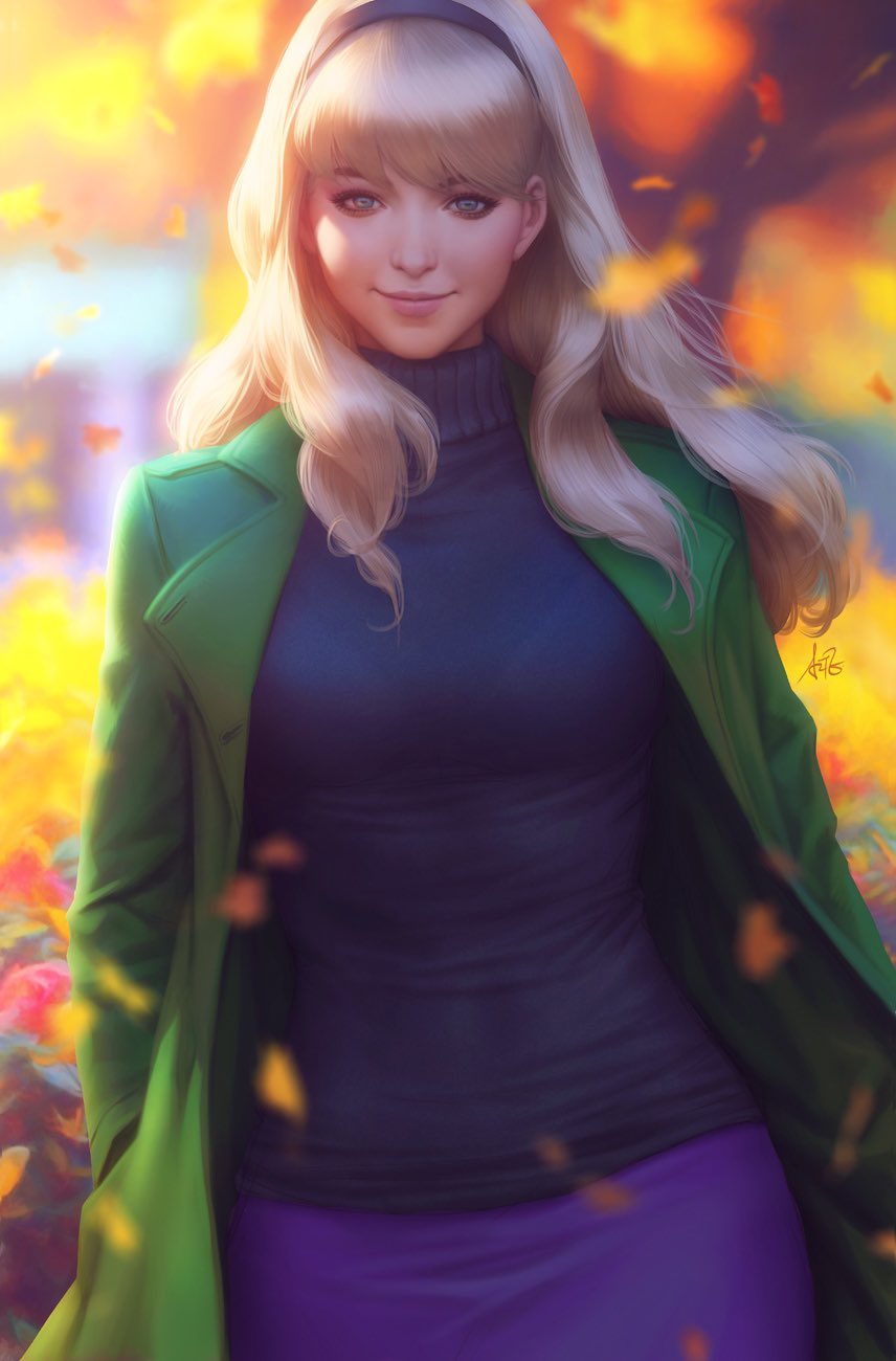 Gwen Stacy,格温·史黛西,Gwendolyn Maxine Stacy,格温多琳·马可欣·史黛西,Spider-Gwen,蜘蛛女侠,Ghost-Spider,幽灵蜘蛛,Marvel,漫威,Cartoon,卡通