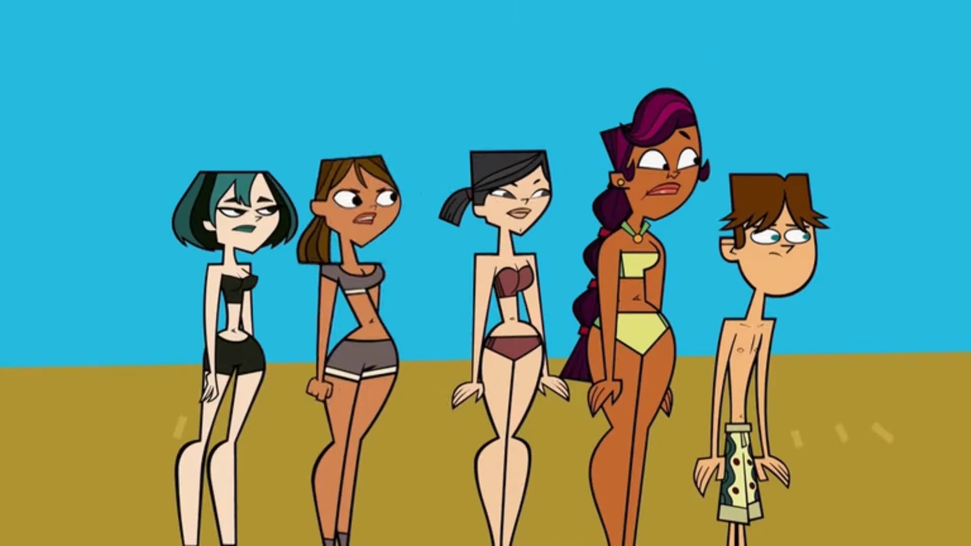 Naked Girls From Total Drama Tour