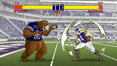 Watch Two NFL Mascots Face Off in This Retro Reimagining of a Fighting Game