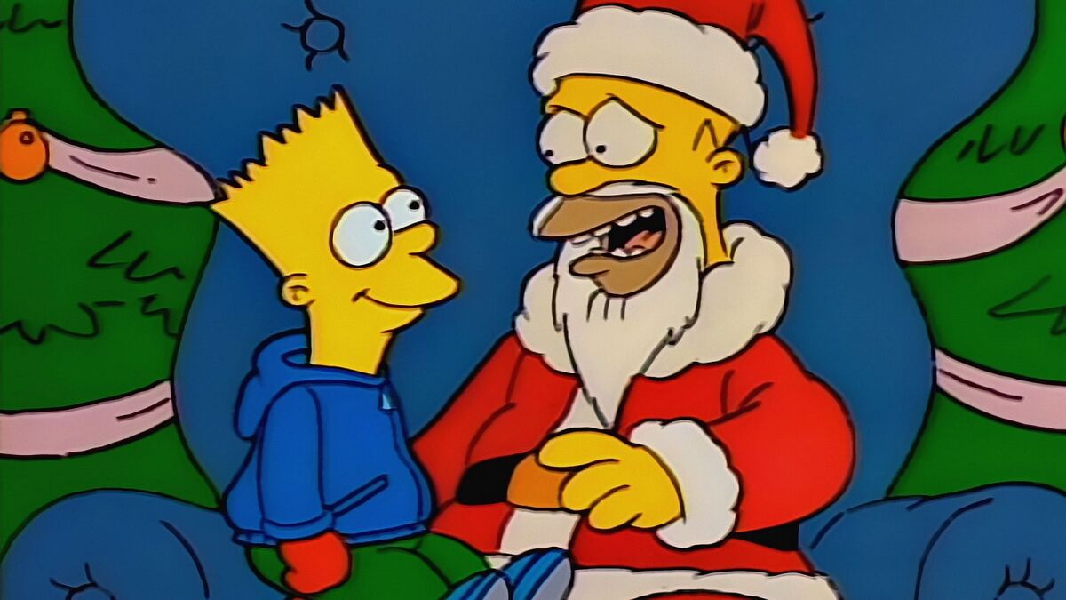 simpsons roasting on an open fire christmas