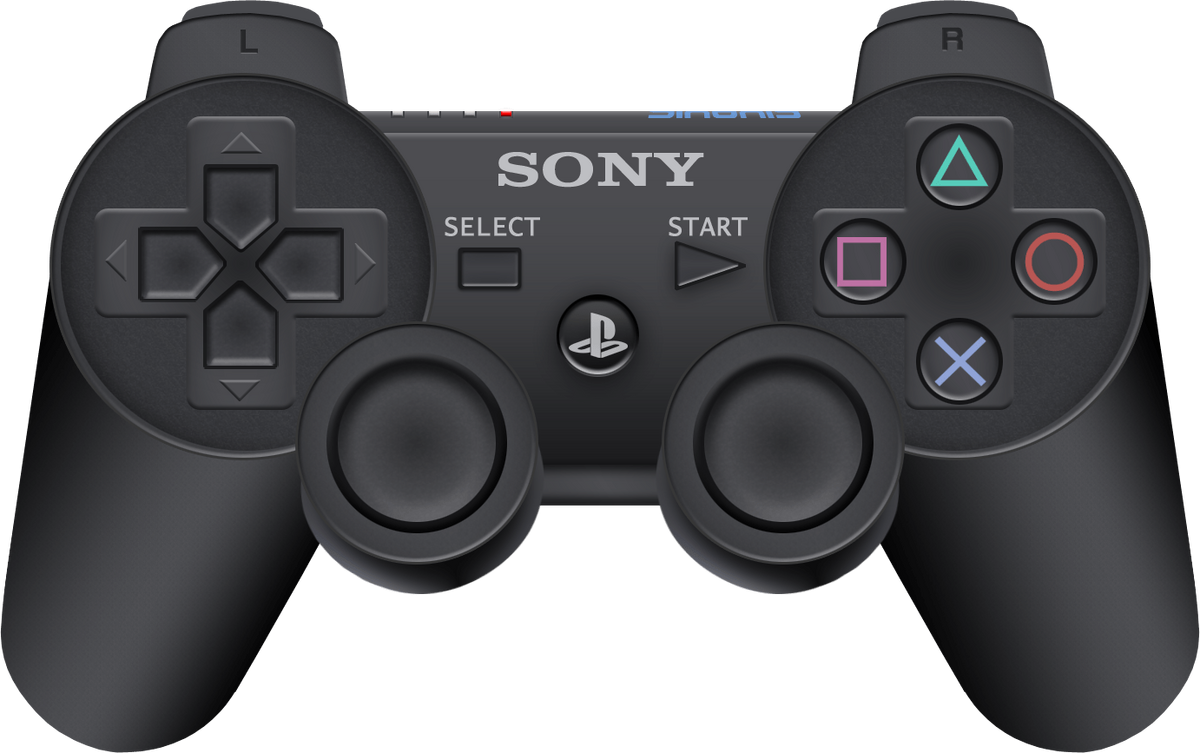 An image of the PS3 SixAxis controller.