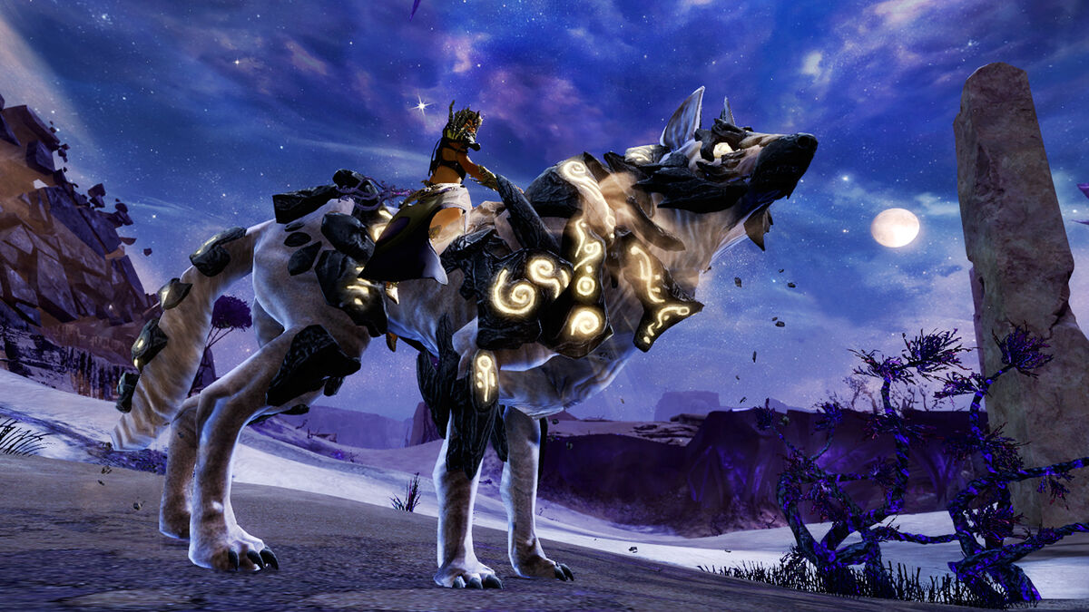 The Jackal Mount from Guild Wars 2