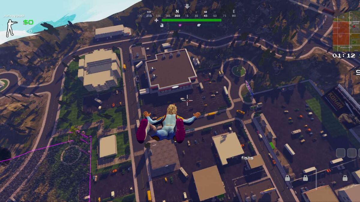 Dropping into the map in Radical Heights