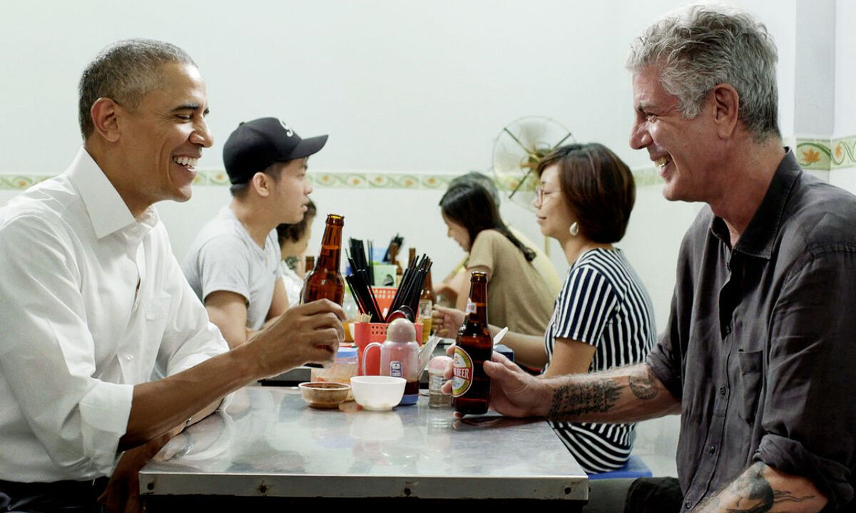 Anthony Bourdain and President Barack Obama 