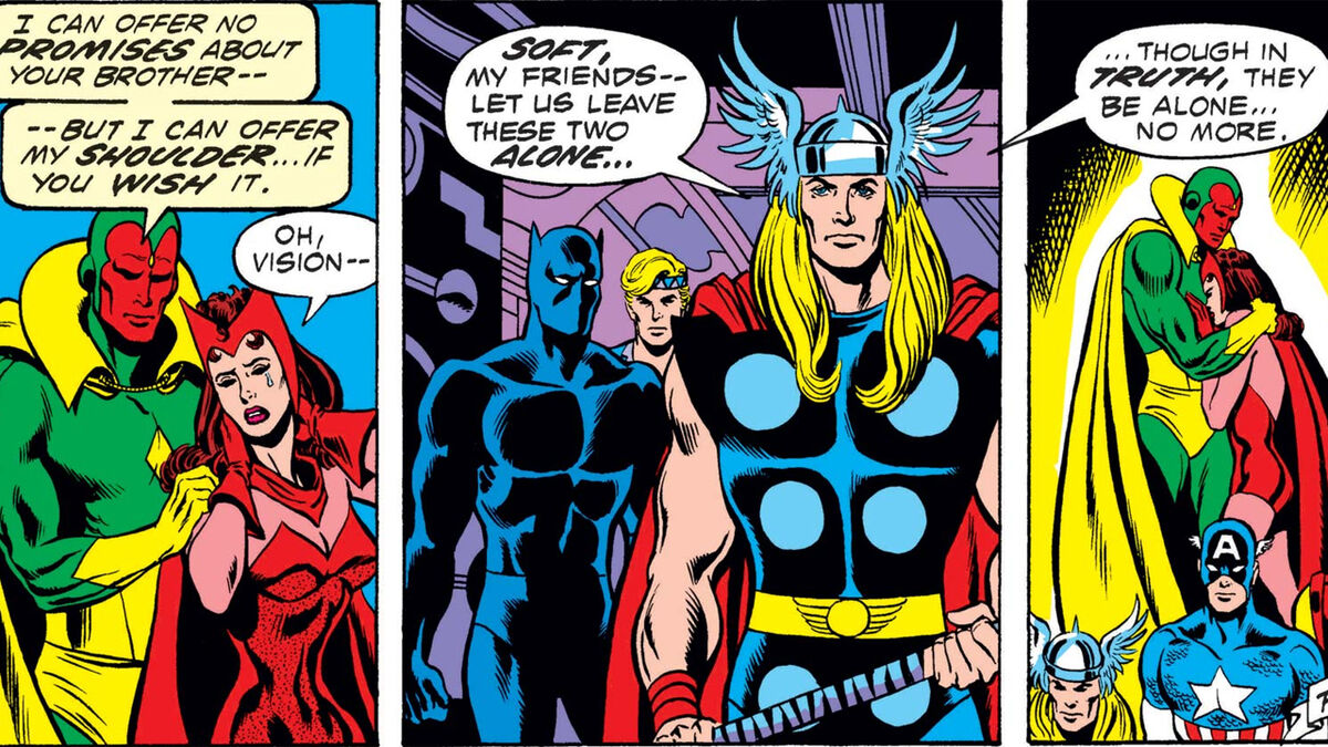 Before Wandavision The Wild Romantic History Of Vision And Scarlet Witch Fandom