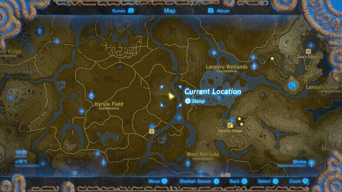 All Memory Locations in Zelda Breath of the Wild