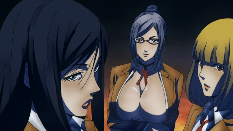 anime major tropes big breasts Prison School