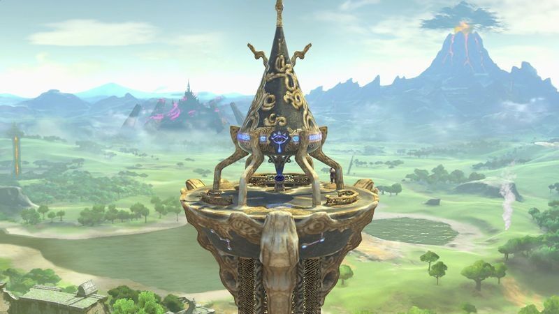 Great Plateau map level stage Super Smash Bros Ultimate Zelda Link Breath of the Wild