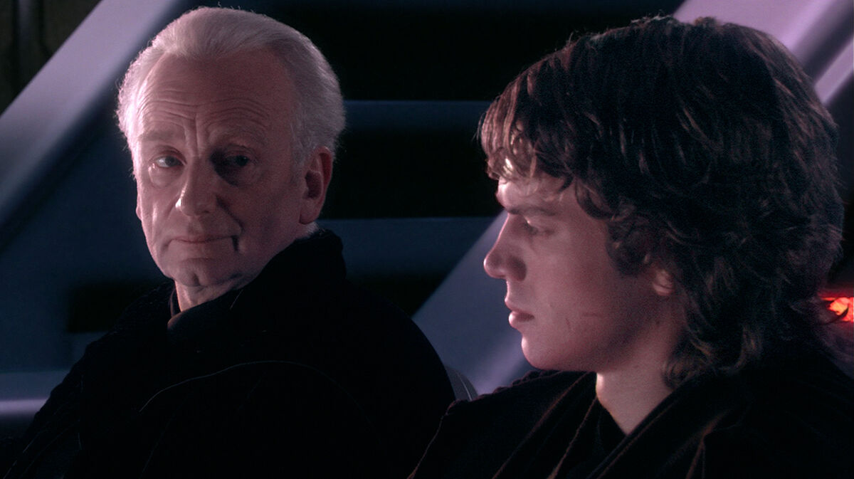Palpatine at the Opera House with Anakin