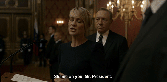 claire shames russian president