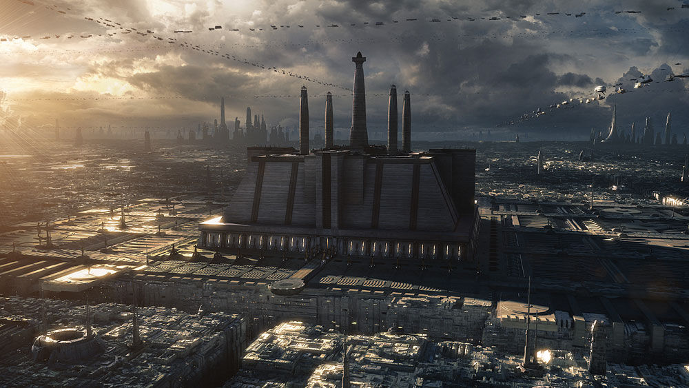 The Star Wars Jedi Temple on Coruscant.