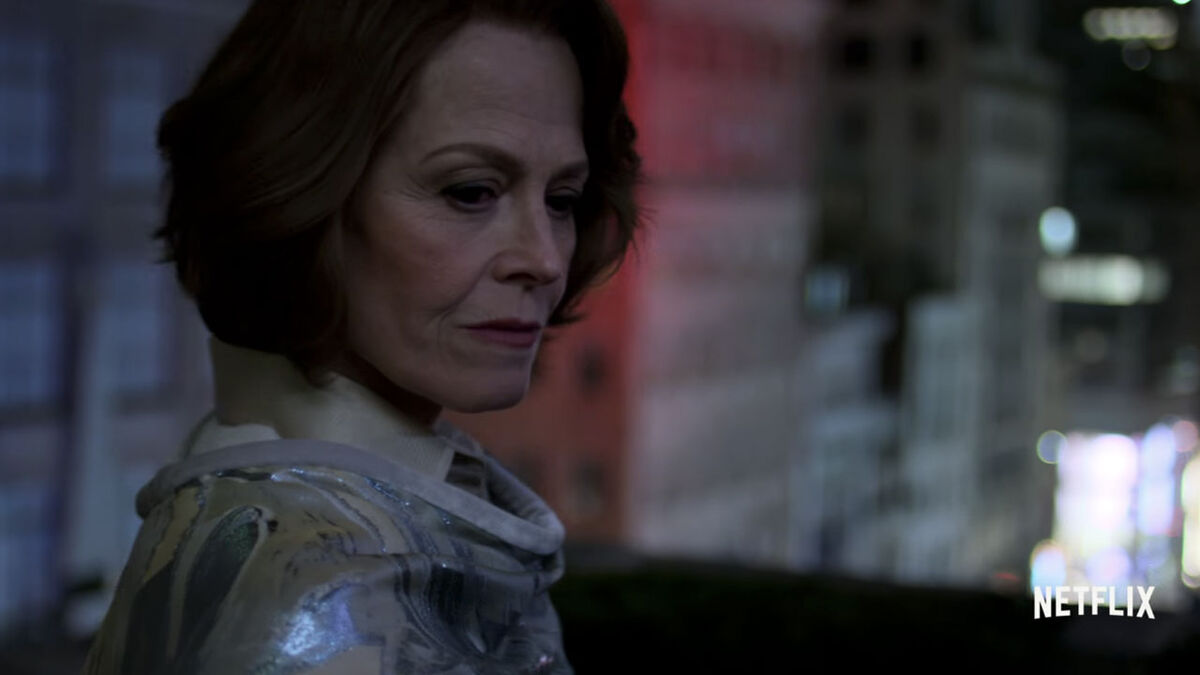 Sigourney Weaver as Alexandra in the Defenders trailer