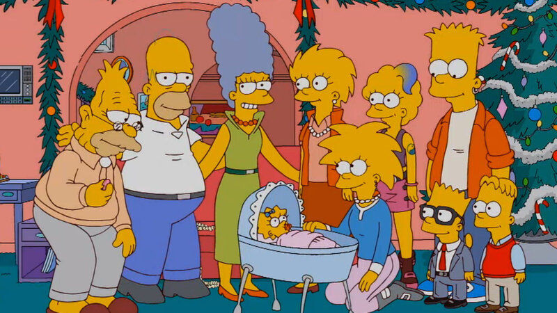 The Simpsons family gathers together in &quot;Holidays of Future Passed.&quot;