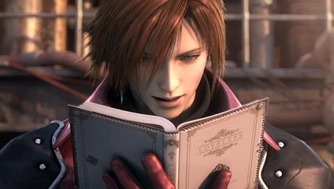 Genesis game character reading a book