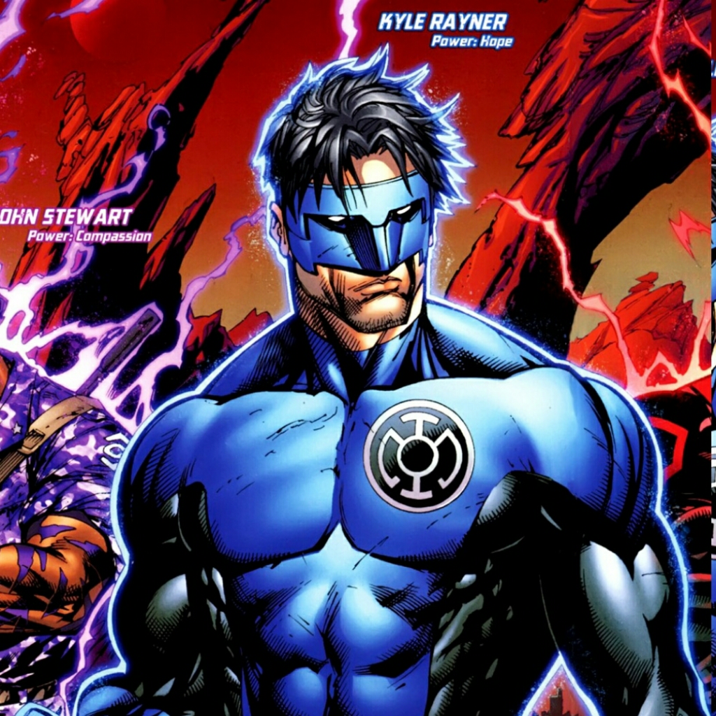 Синий фонарь. Кайл Райнер синий фонарь. Кайл Райнер синий фонарь комикс. DC Blue Lantern. Кайл Райнер черный фонарь.