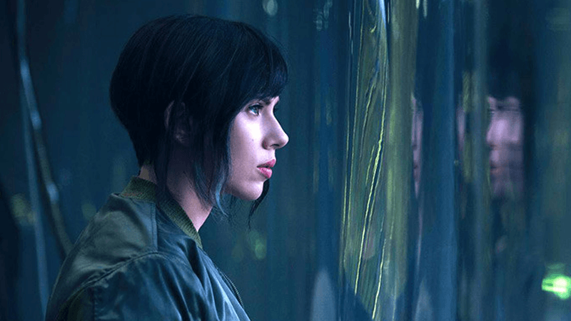 Johansson in Ghost in the Shell