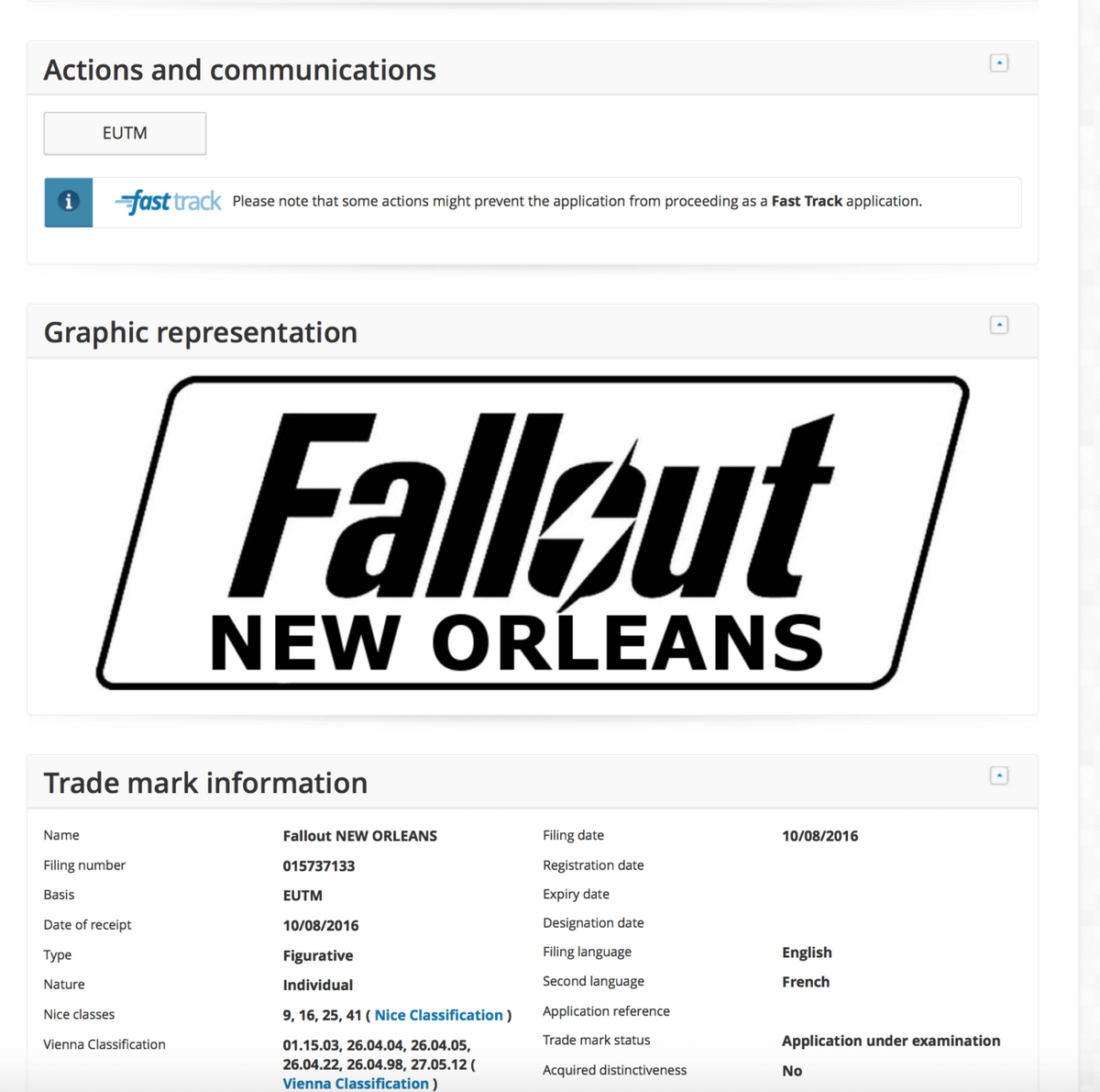 Fallout New Orleans suspected registration