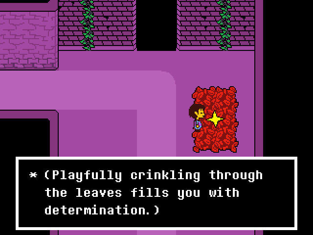 A screenshot of Undertale for PC.