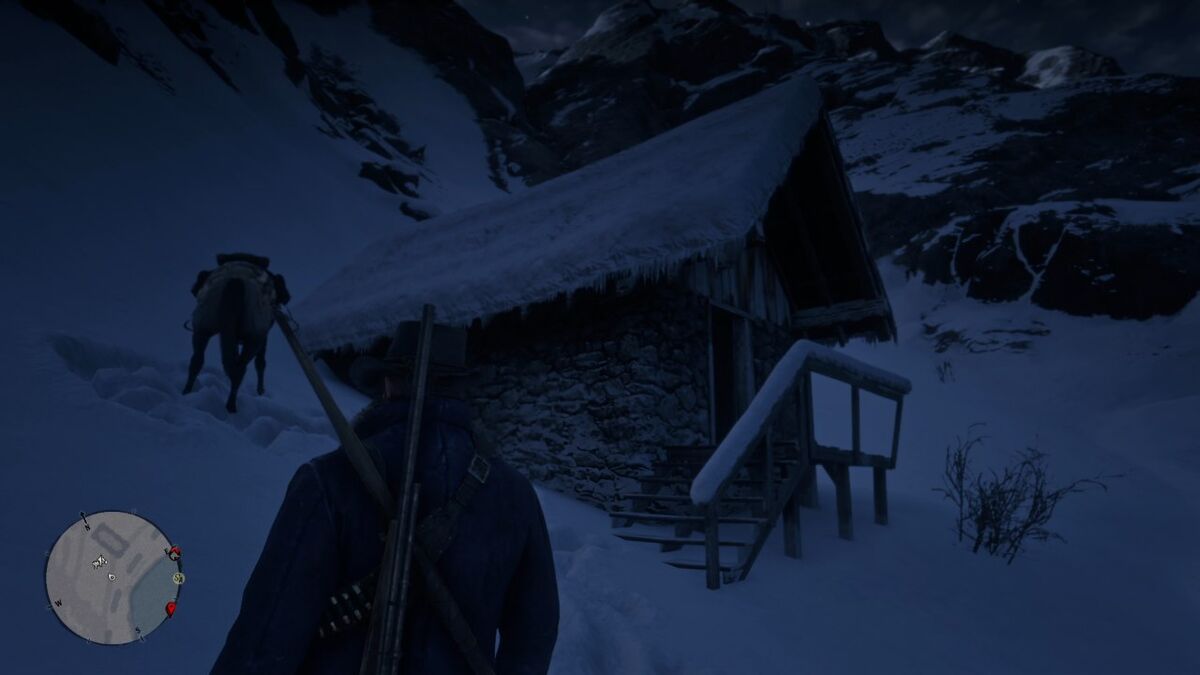 RDR2 shacks ice skater location