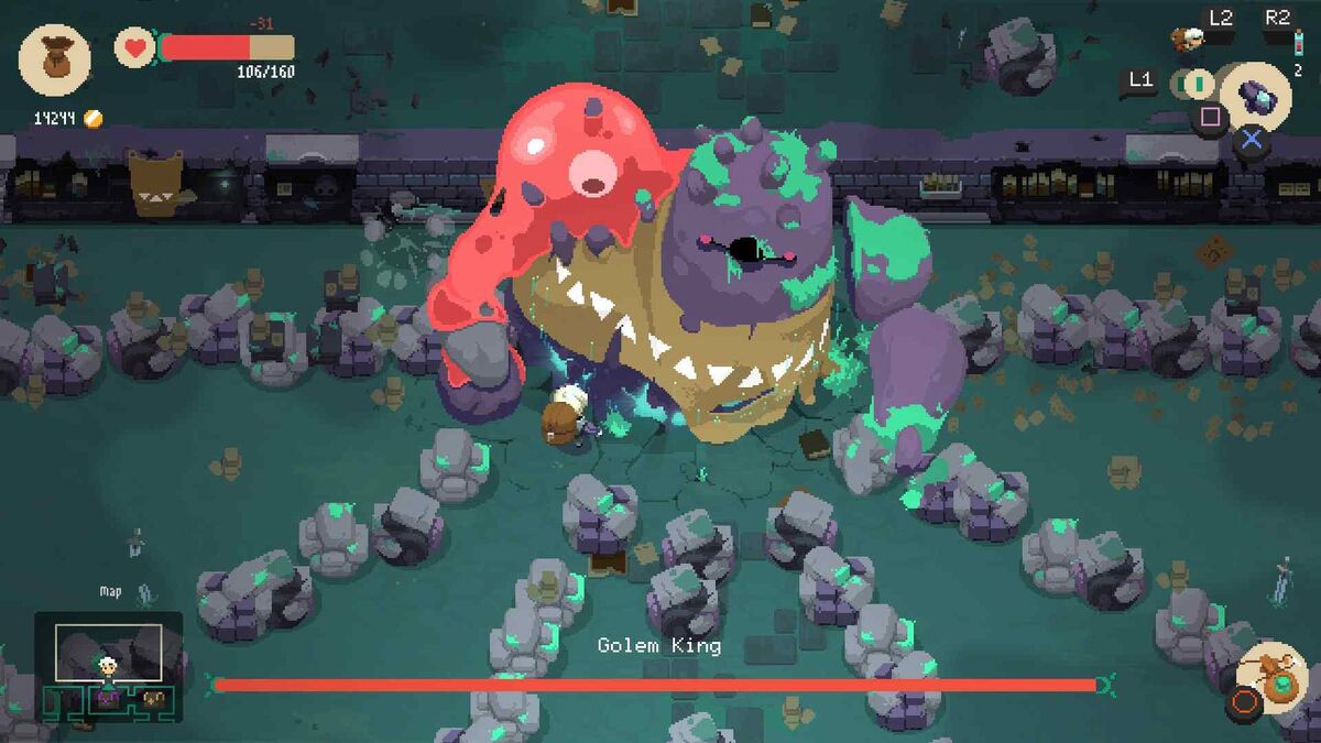 Moonlighter boss battle