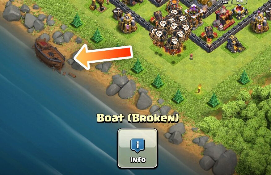 broken boat builder update clash of clans