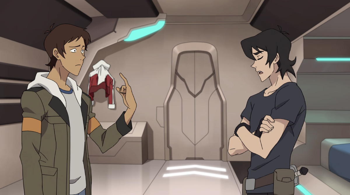 Keith and Lance in Keith's quarters
