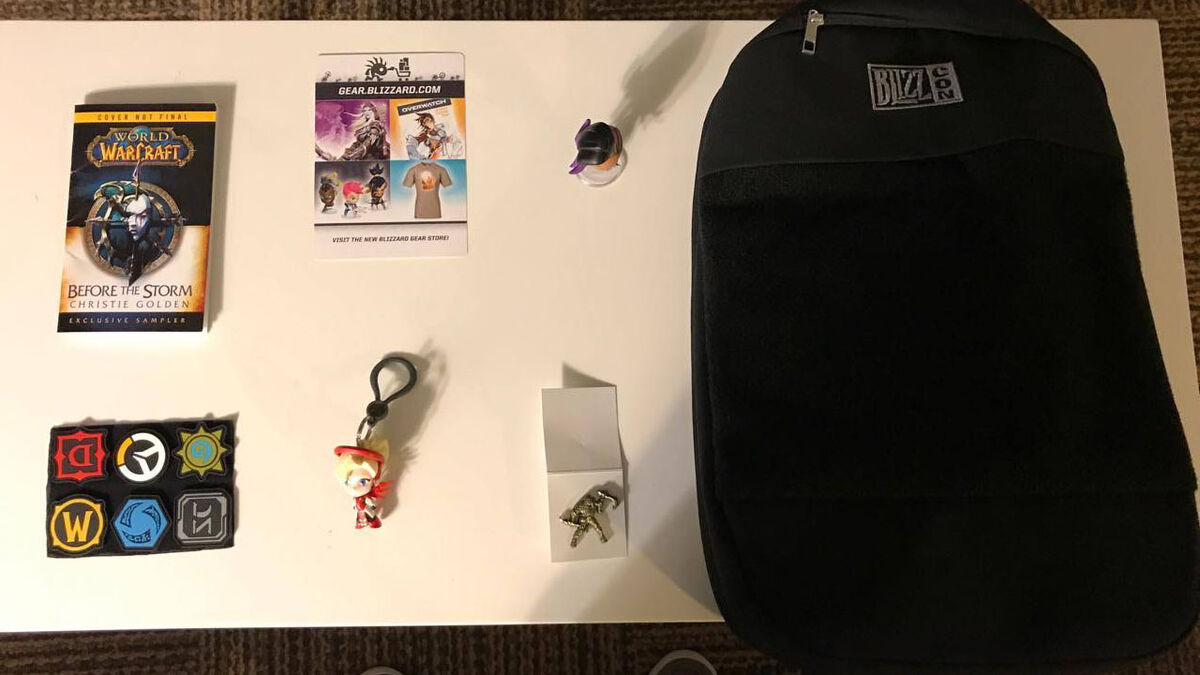 Blizzcon 2017 goodie bag roundup everything