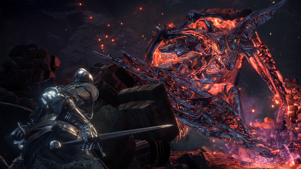 A screenshot of Dark Souls III The Ringed City.