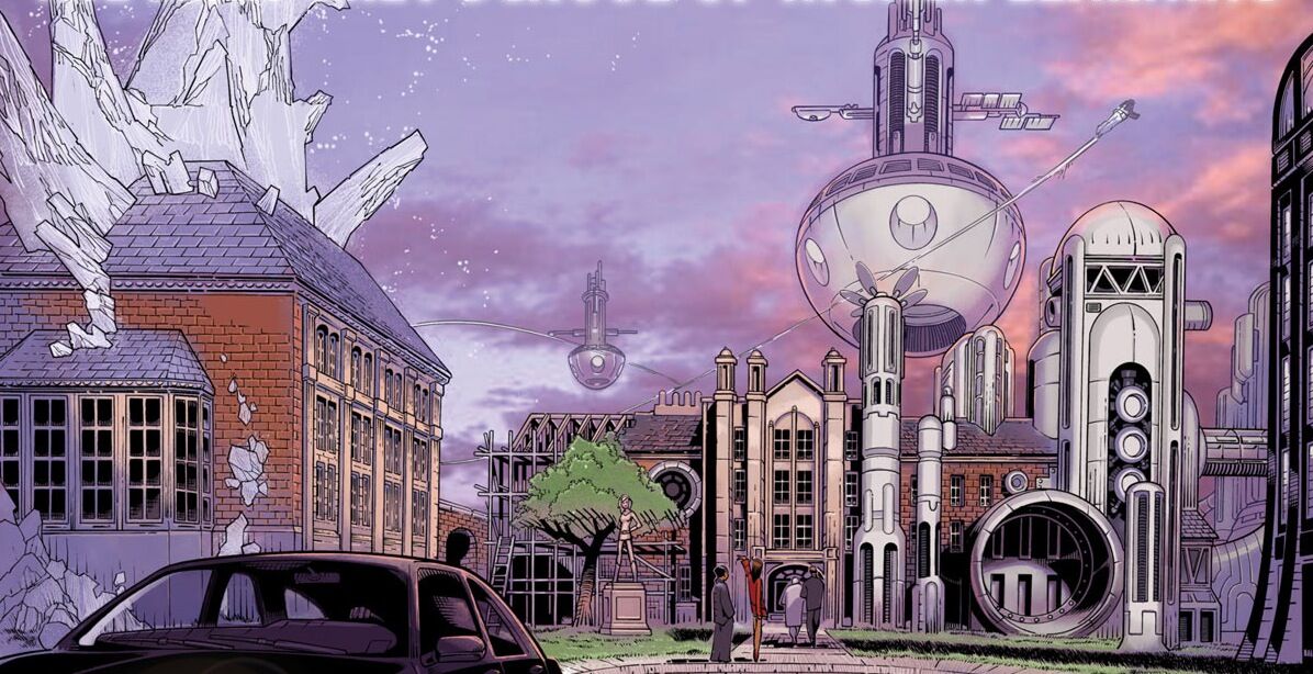 The X-Mansion during its incarnation as the Jean Grey School for Higher Learning.
