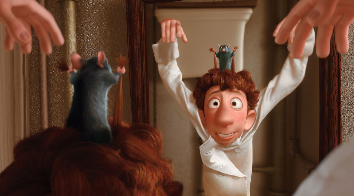 Remy and Alfredo in Disney's Ratatouille 