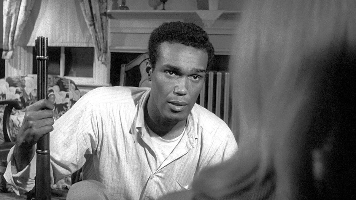 Duane Jones as Ben in Night of the Living Dead