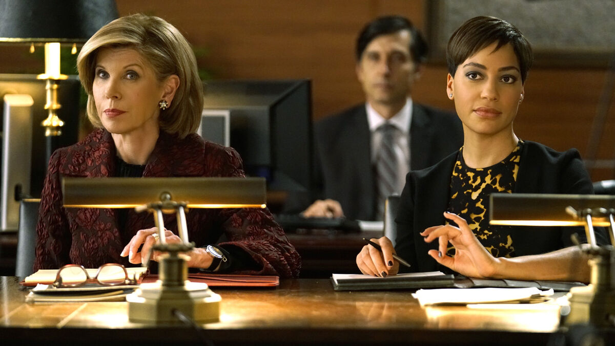 Ep 103 THE GOOD FIGHT. Pictured: (l-r) Christine Baranski as Diane Lockhart, Cush Jumbo as Lucca Quin