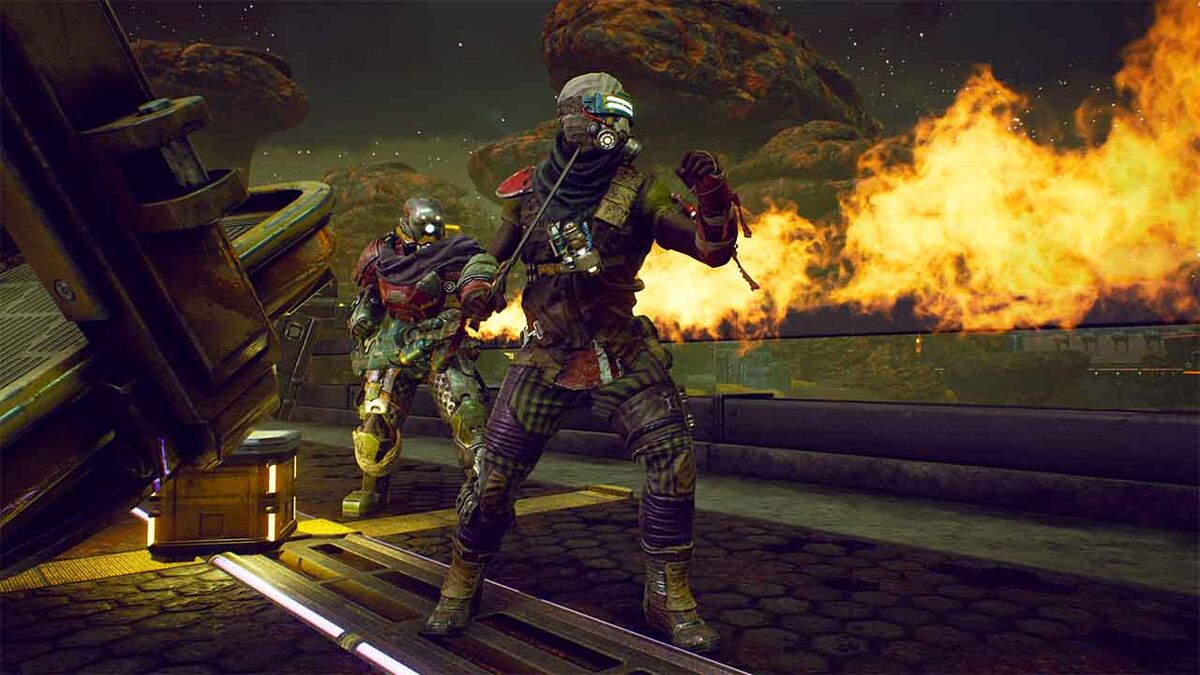 Outer Worlds flamethrower soldiers