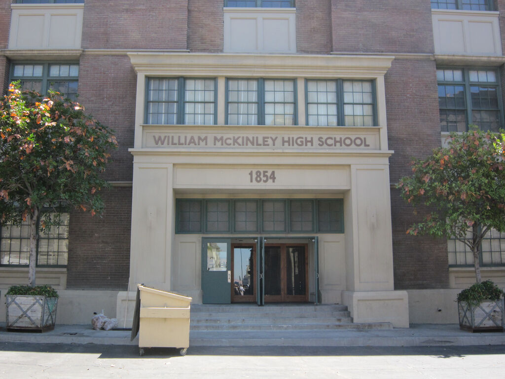 Glee's William McKinley High School main entrance.