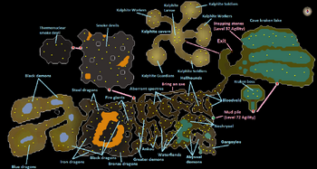 Stronghold Slayer Cave map pre-split