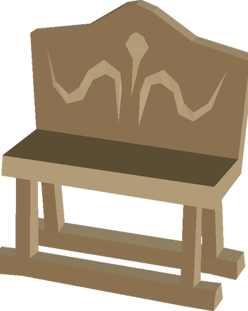 Carved Oak Bench Old School Runescape Wiki Fandom