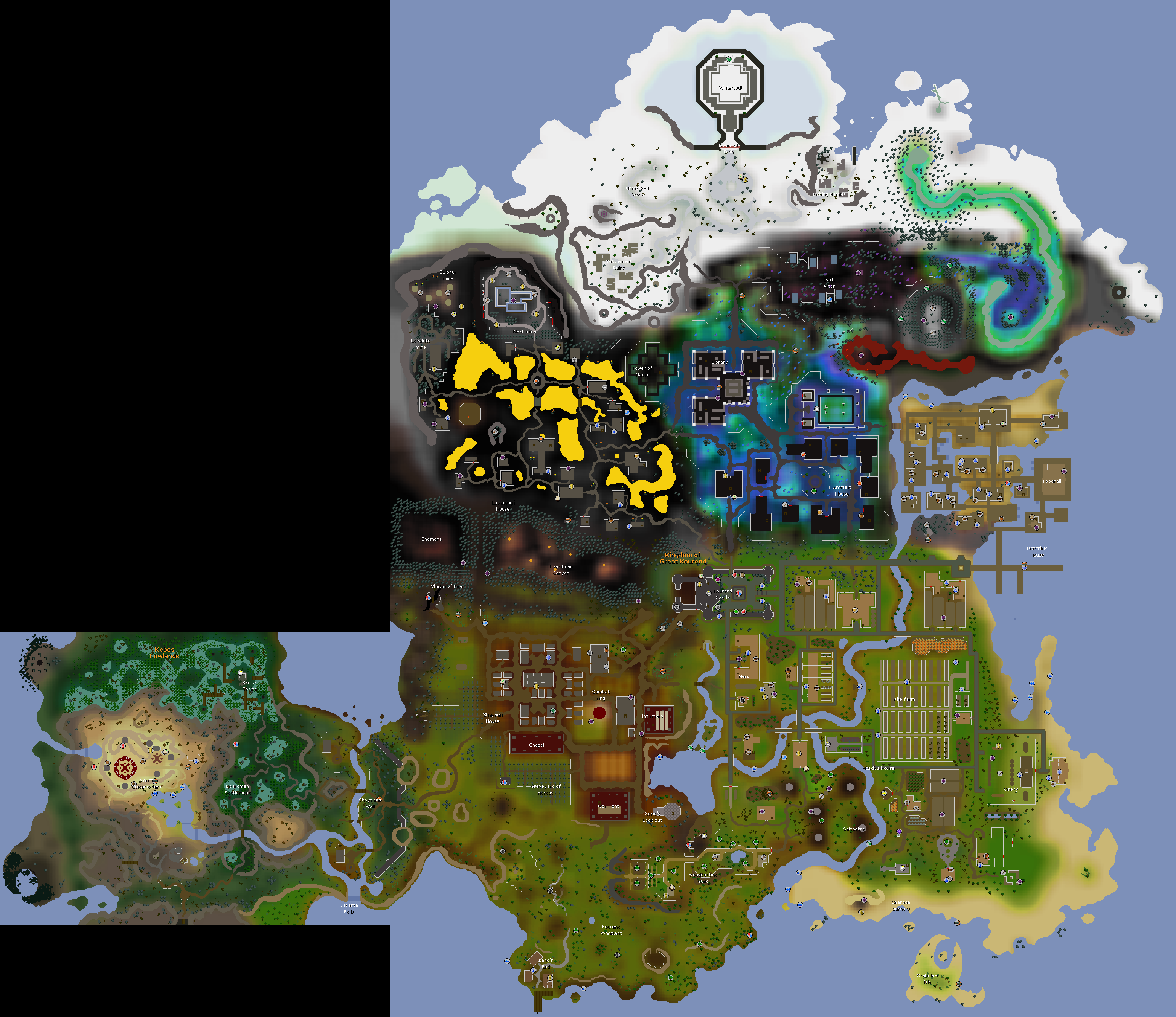 Old School Runescape World Map