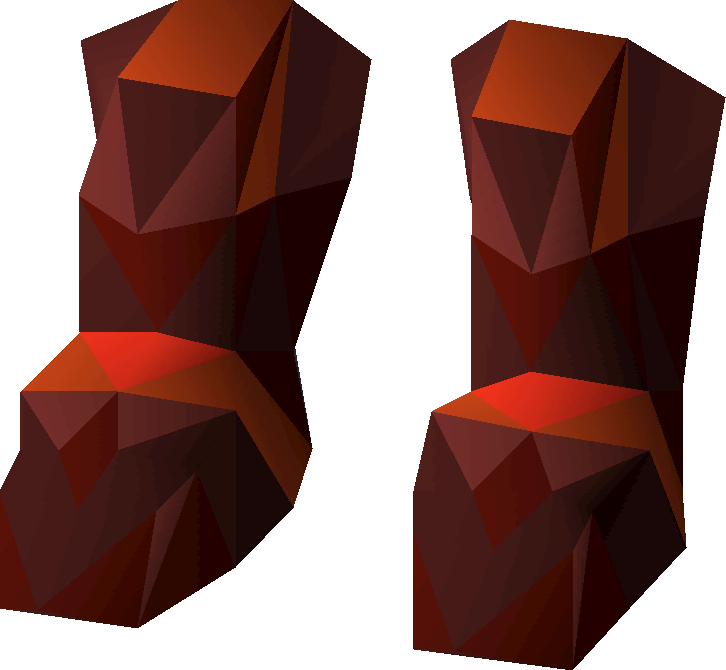 Zamorak d'hide boots Old School RuneScape Wiki FANDOM powered by Wikia