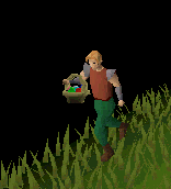 Walking with Easter basket