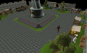 Kourend Castle courtyard