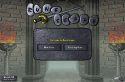 Default login screen