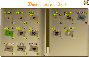 Master scroll book interface
