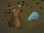 Mining runite golem