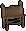Mahogany bench icon
