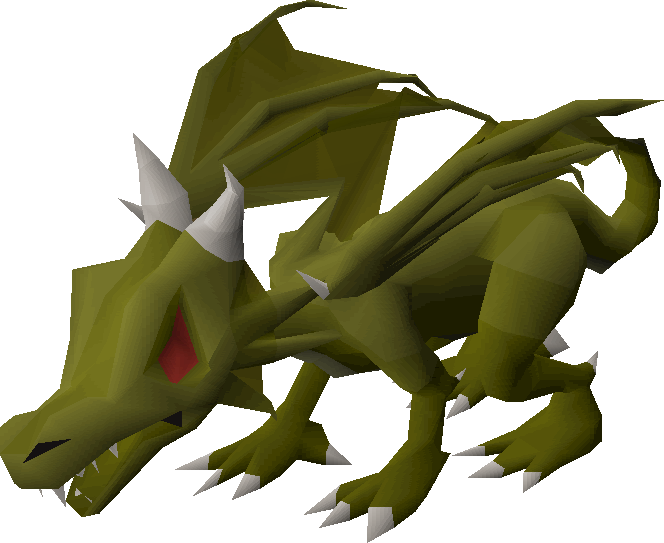 where are green dragons in old school runescape