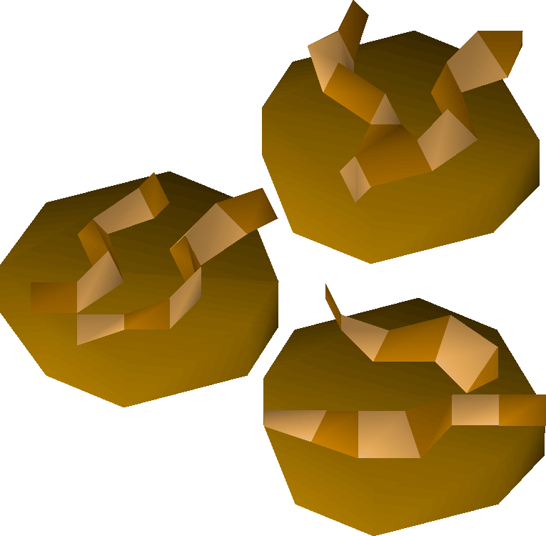 Worm crunchies detail