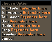 Defender horn options